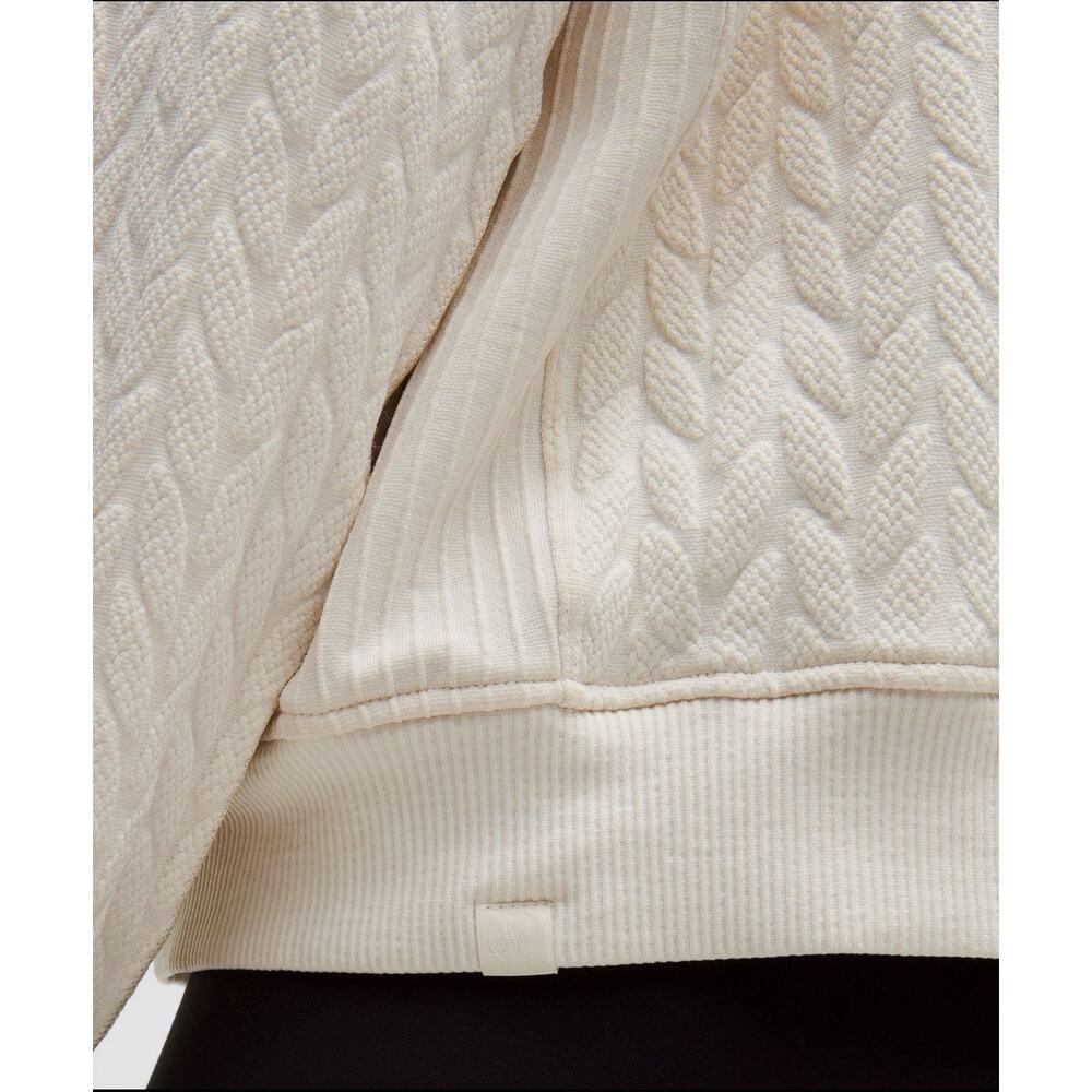 NWT Lululemon Scuba Half-Zip Engineered Warmth Cable-Knit Half Zip Size 6 - Picture 9 of 9